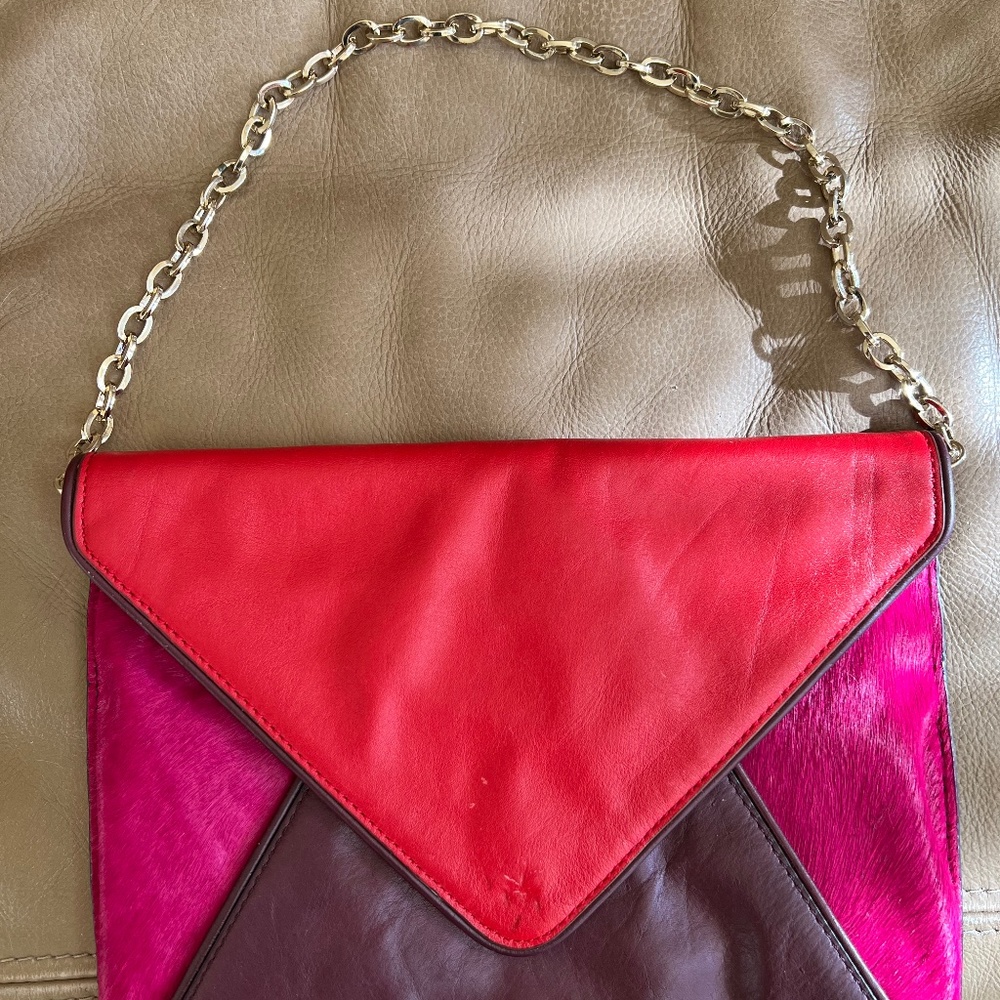 Banana Republic handbag. Leather and fur